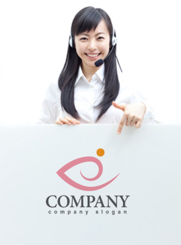 画像3: 曲線・目・人・グラデーション・ロゴ・マークデザイン830 (3)