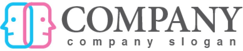 画像5: 人・顔・ペア・ロゴ・マークデザイン844 (5)