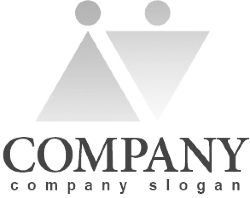 画像4: 人・三角・グラデーション・ペア・ロゴ・マークデザイン850 (4)