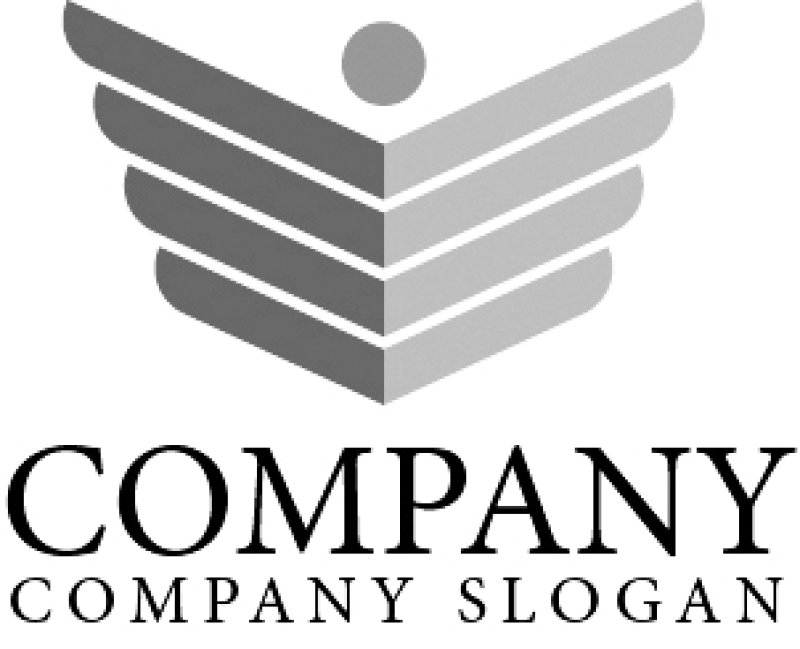 画像4: 人・翼・ロゴ・マークデザイン851 (4)