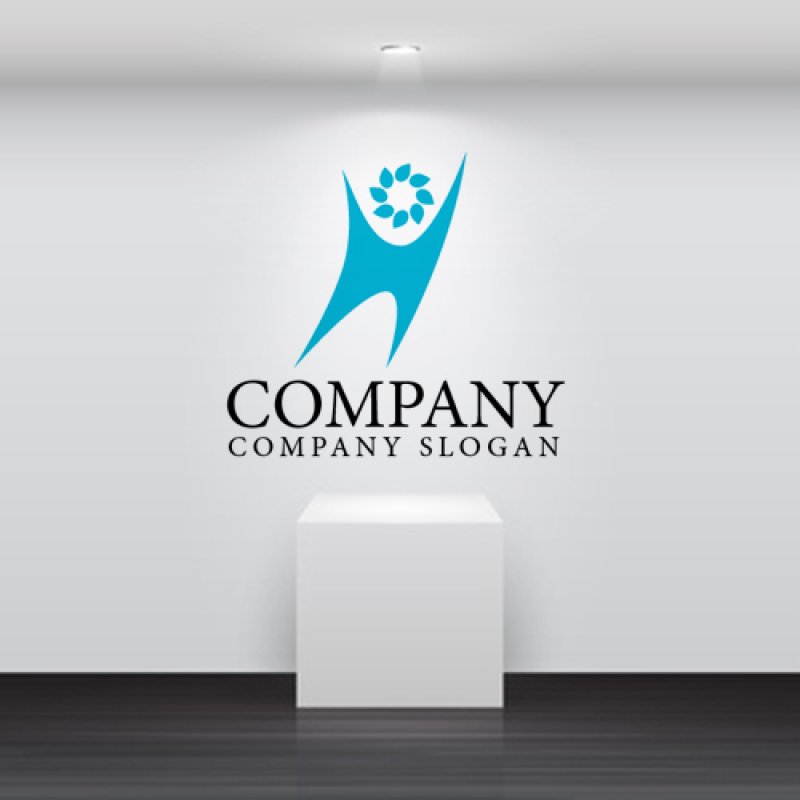 画像2: 人・喜び・太陽・ロゴ・マークデザイン855 (2)