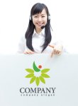 画像3: 人・花・曲線・ロゴ・マークデザイン867 (3)