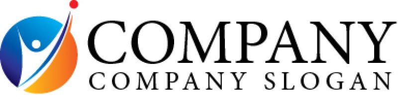 画像5: 人・上昇・曲線・ジャンプ・グラデーション・ロゴ・マークデザイン869 (5)