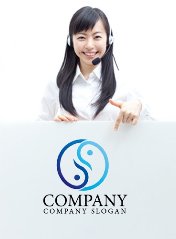 画像3: 人・輪・曲線・対称・ロゴ・マークデザイン872 (3)