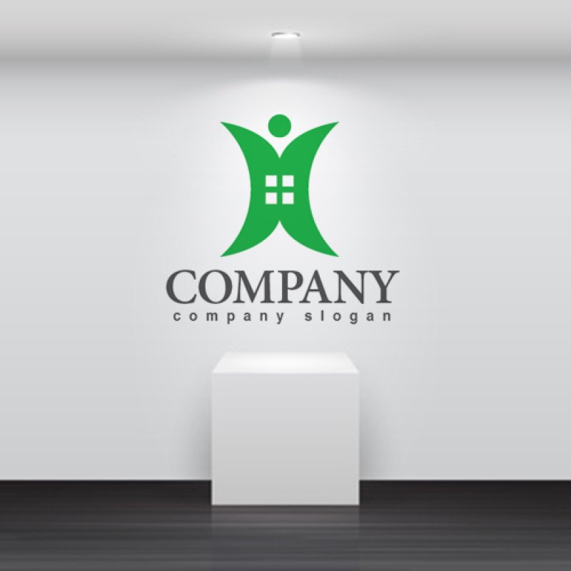 画像2: 人・窓・曲線・ロゴ・マークデザイン882 (2)