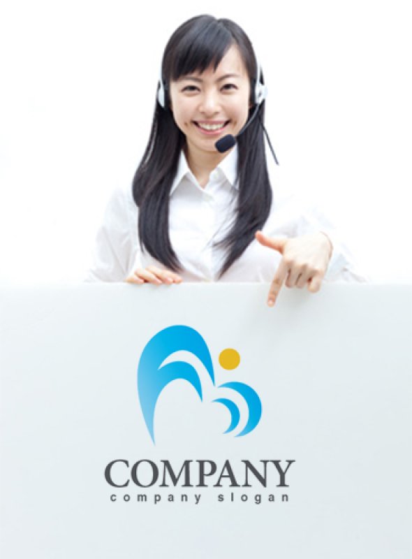 画像3: 人・曲線・ハート・グラデーション・ロゴ・マークデザイン914 (3)