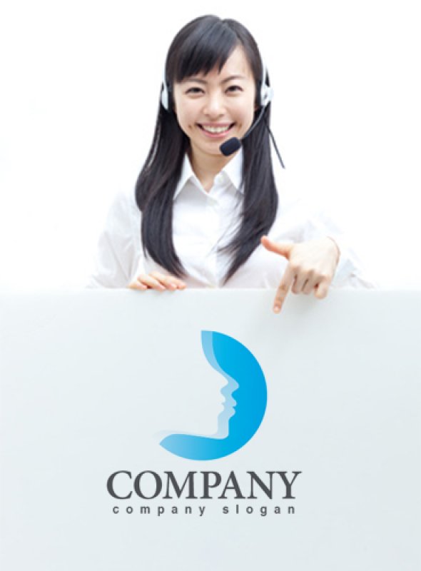 画像3: 人・顔・輪・グラデーション・ロゴ・マークデザイン921 (3)