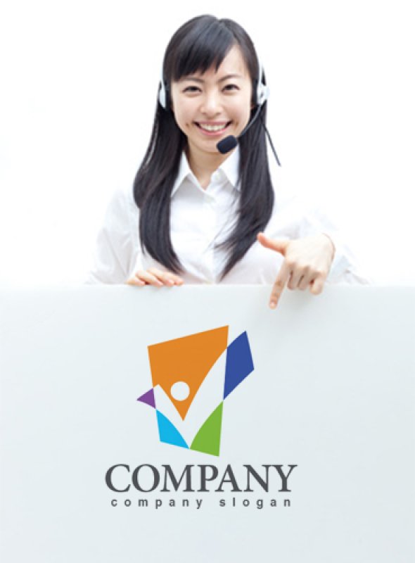 画像3: 人・V・喜び・窓・ロゴ・マークデザイン929 (3)