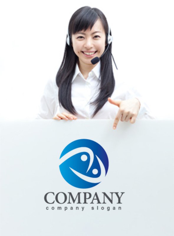 画像3: 人・輪・協力・曲線・グラデーション・ロゴ・マークデザイン965 (3)