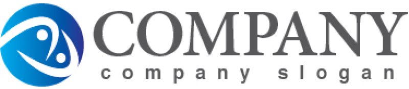 画像5: 人・輪・協力・曲線・グラデーション・ロゴ・マークデザイン965 (5)