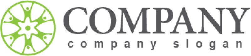 画像5: 人・花・輪・ロゴ・マークデザイン977 (5)