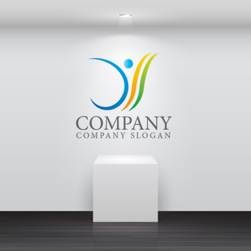 画像2: 人・Y・曲線・ロゴ・マークデザイン991 (2)