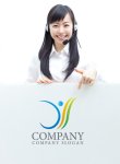 画像3: 人・Y・曲線・ロゴ・マークデザイン991 (3)