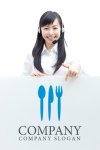 画像3: ナイフ・フォークロゴ・マークデザイン018 (3)