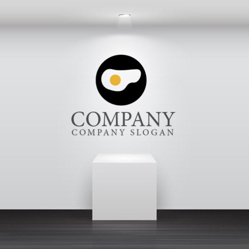 画像2: 目玉焼き・目・フライパン・ロゴ・マークデザイン033 (2)