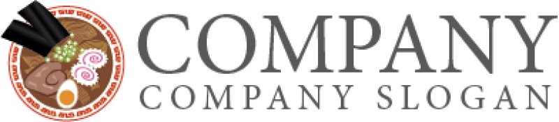 画像5: ラーメン・チャーシュー・なると・ロゴ・マークデザイン039 (5)