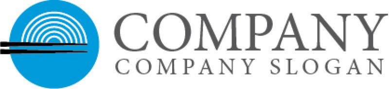 画像5: 箸・お皿・麺・ロゴ・マークデザイン048 (5)