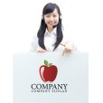 画像3:  果物・フルーツ・りんご・ロゴ・マークデザイン064