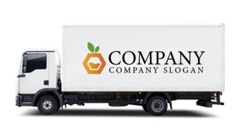 画像6: 果物・フルーツ・オレンジ・ジュース・六角形・ロゴ・マークデザイン067 (6)