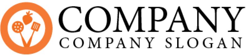 画像5: 皿・輪・料理・ロゴ・マークデザイン076 (5)