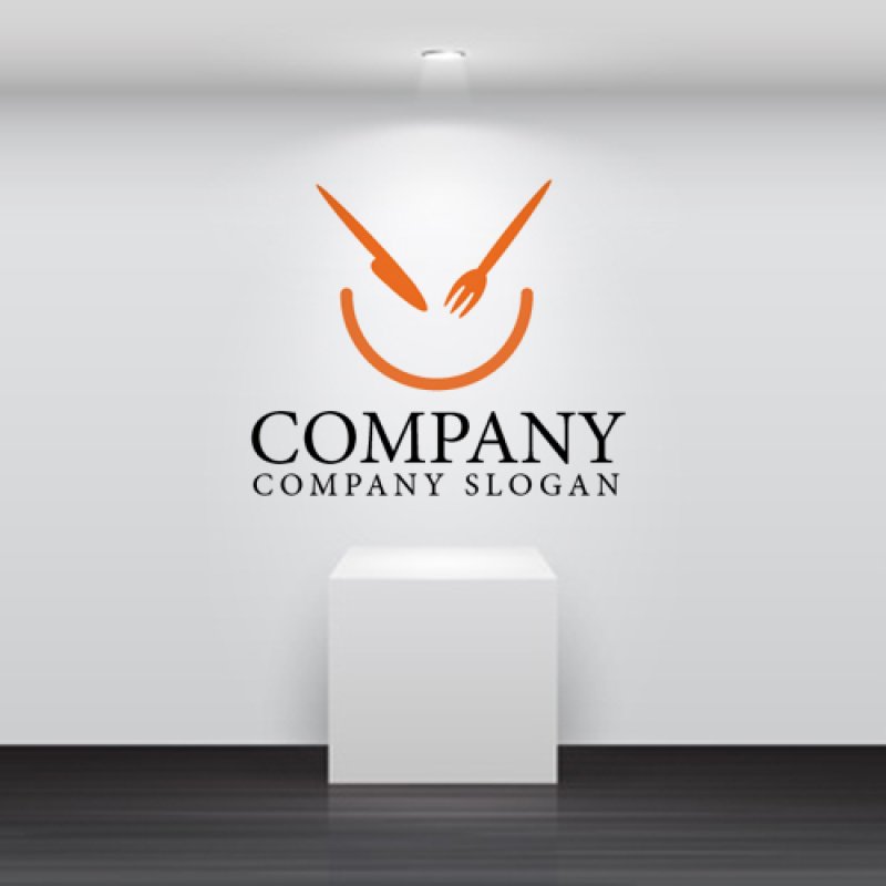 画像2: ナイフ・フォーク・料理・ボウル・ロゴ・マークデザイン077 (2)