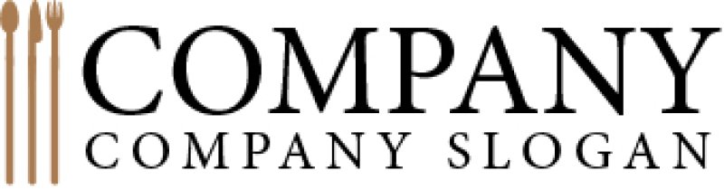 画像5: ナイフ・フォーク・スプーン・ロゴ・マークデザイン079 (5)