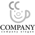画像4: カップ・顔・コーヒー・C・ロゴ・マークデザイン081