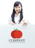 画像3: トマト・野菜・ロゴ・マークデザイン092 (3)