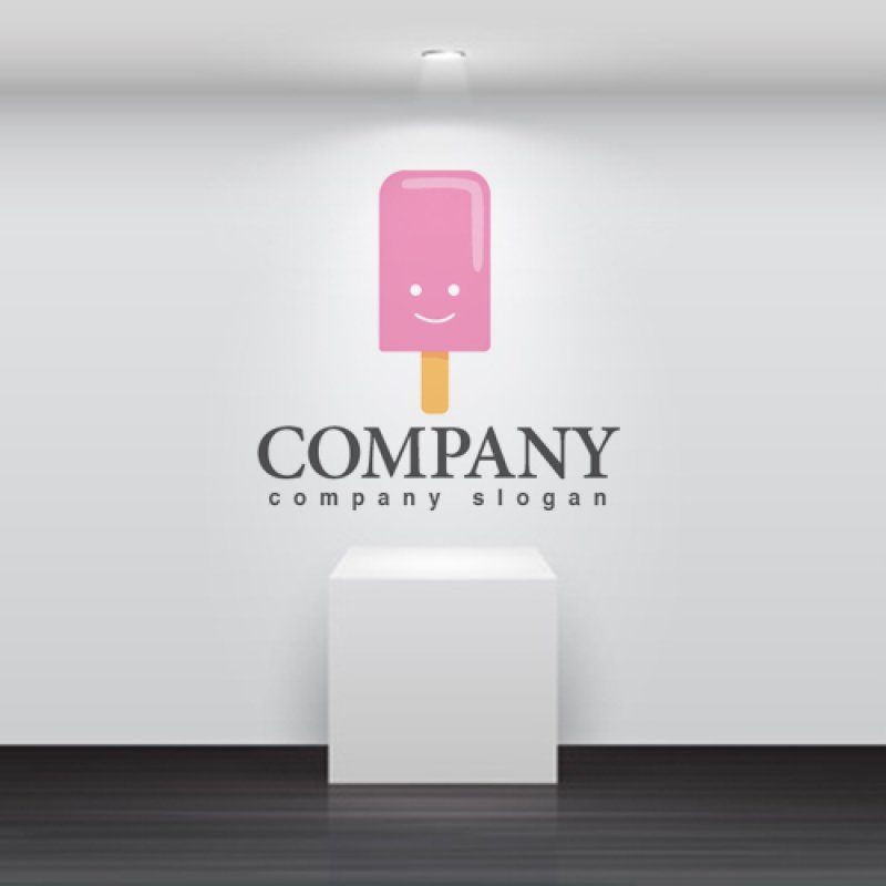 画像2: アイス・顔・アイスクリーム・ロゴ・マークデザイン094 (2)