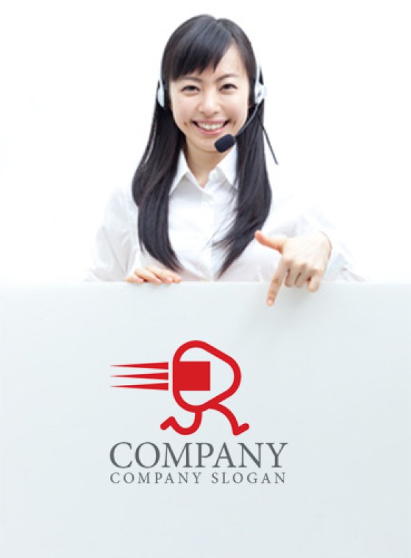 画像4: おにぎり・宅配・スピード・ロゴ・マークデザイン103 (4)