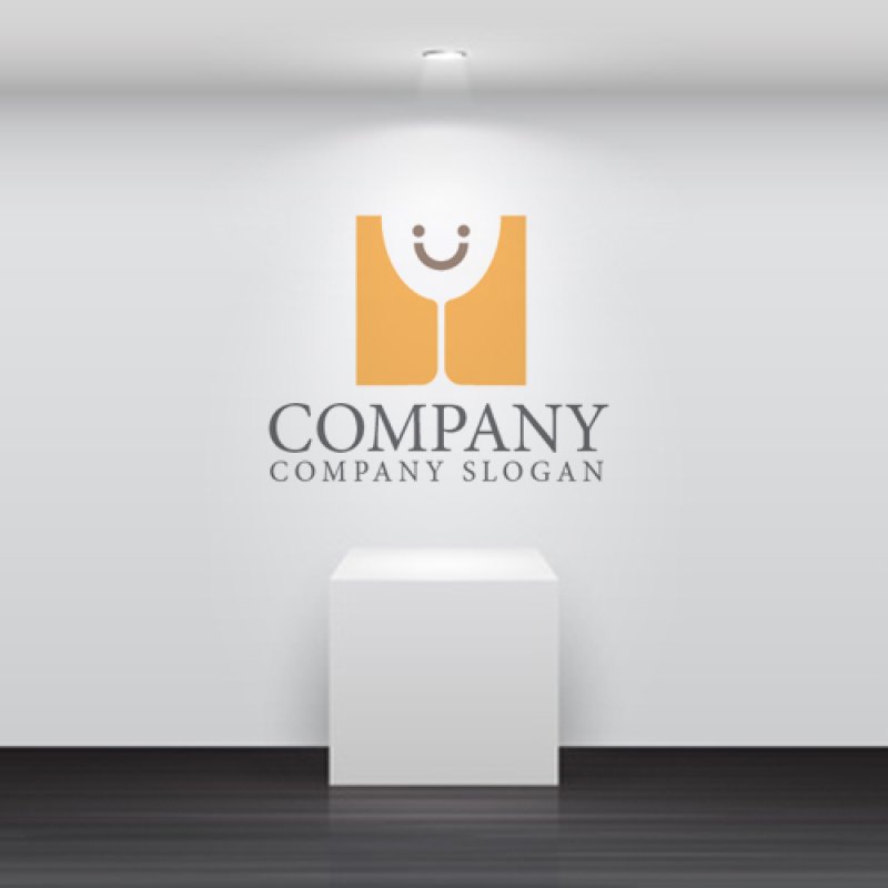 画像4: グラス・顔・ドリンク・ロゴ・マークデザイン115 (4)