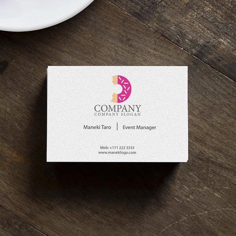 画像2: D・ドーナツ・アルファベット・ロゴ・マークデザイン122 (2)