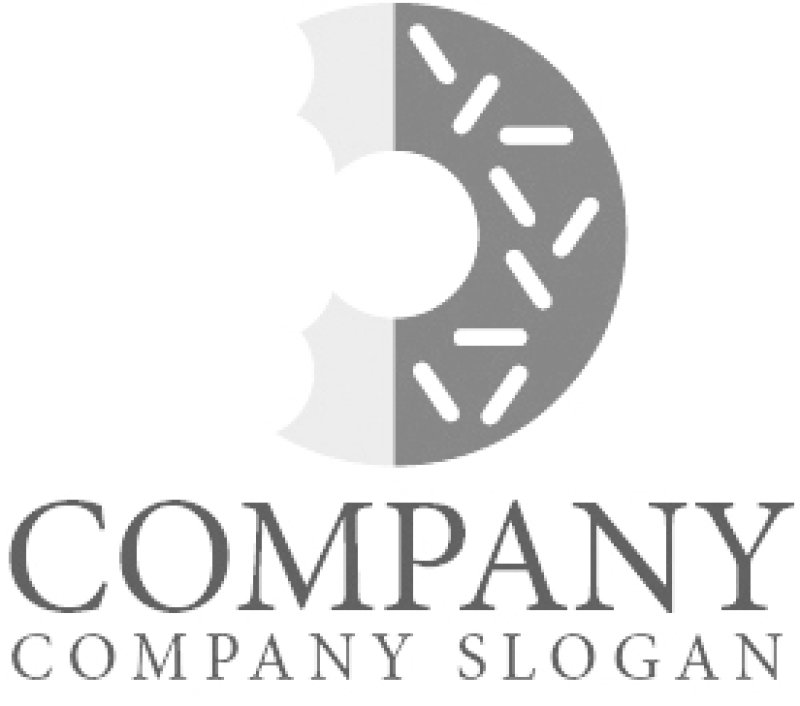 画像5: D・ドーナツ・アルファベット・ロゴ・マークデザイン122 (5)