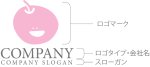 画像10: もも・りんご・顔・ロゴ・マークデザイン131 (10)
