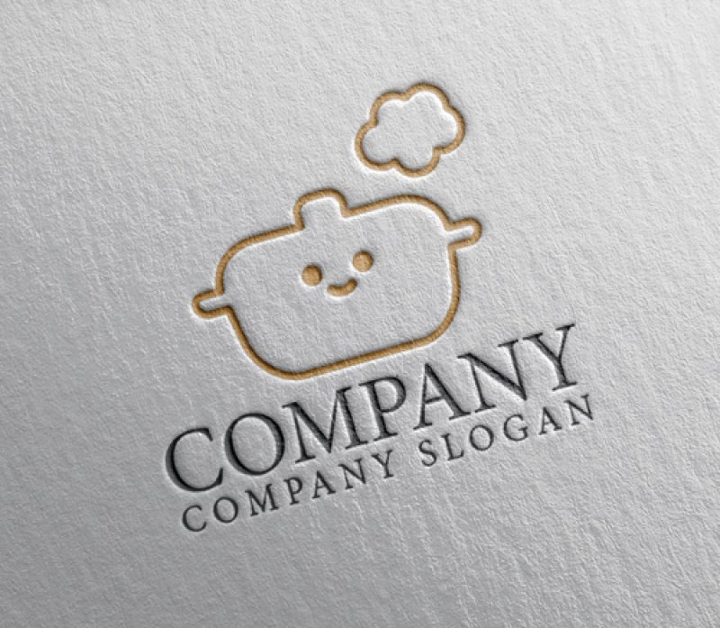 画像2: 鍋・顔・湯気・ロゴ・マークデザイン132 (2)