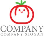 画像1: トマト・野菜・顔・ロゴ・マークデザイン134 (1)