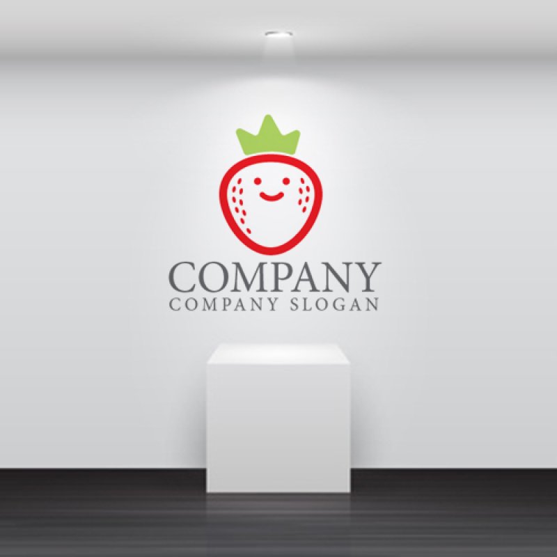 画像5: いちご・王冠・顔・ロゴ・マークデザイン140 (5)