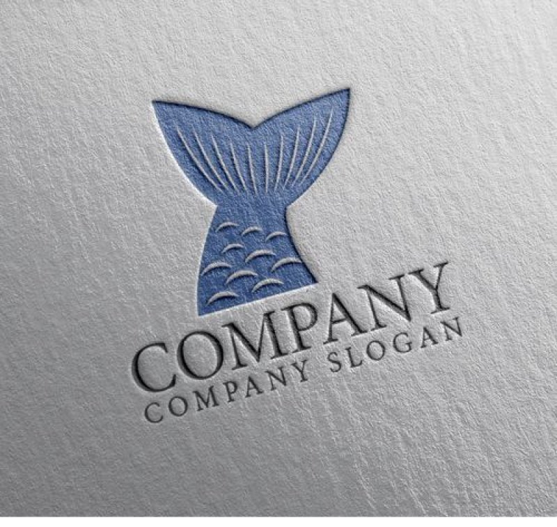 画像2: 魚・尾・ヒレ・ロゴ・マークデザイン144 (2)