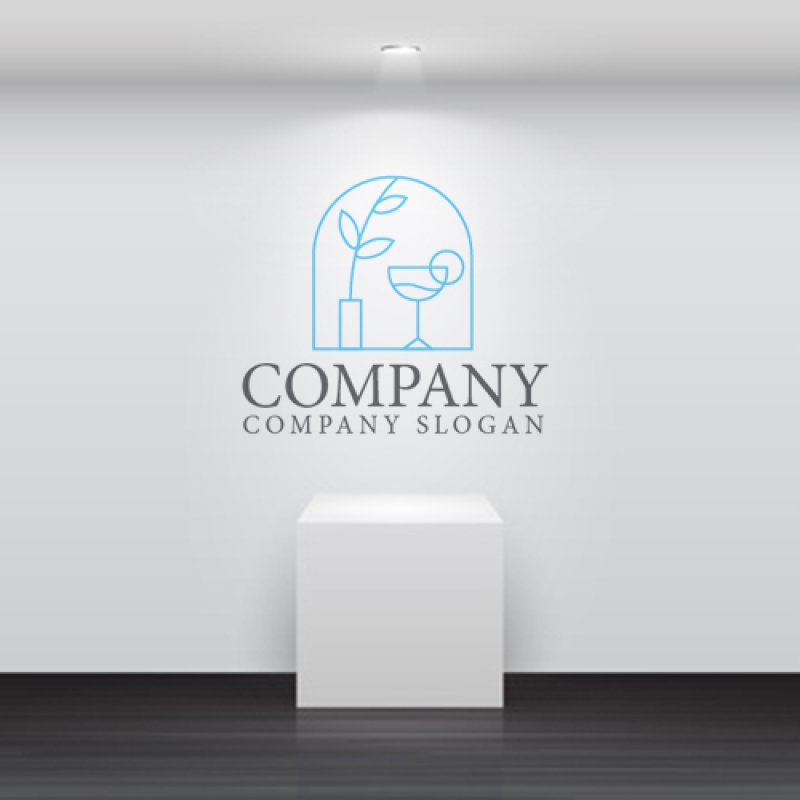 画像5: カクテル・花瓶・窓・ロゴ・マークデザイン146 (5)