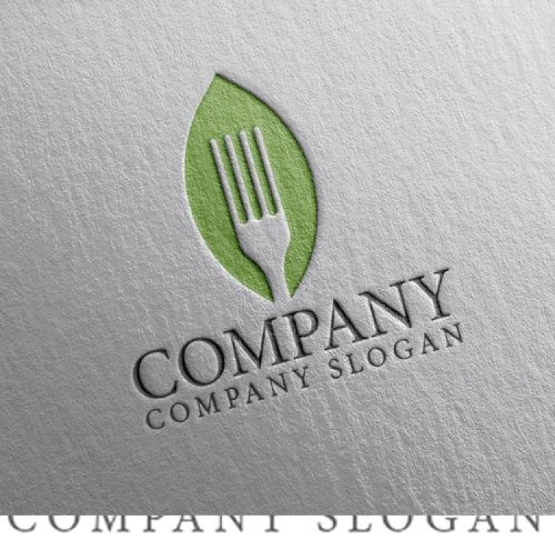画像2: フォーク・葉・ロゴ・マークデザイン149 (2)