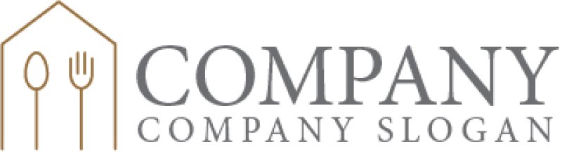 画像7: 家・フォーク・スプーン・ロゴ・マークデザイン151 (7)