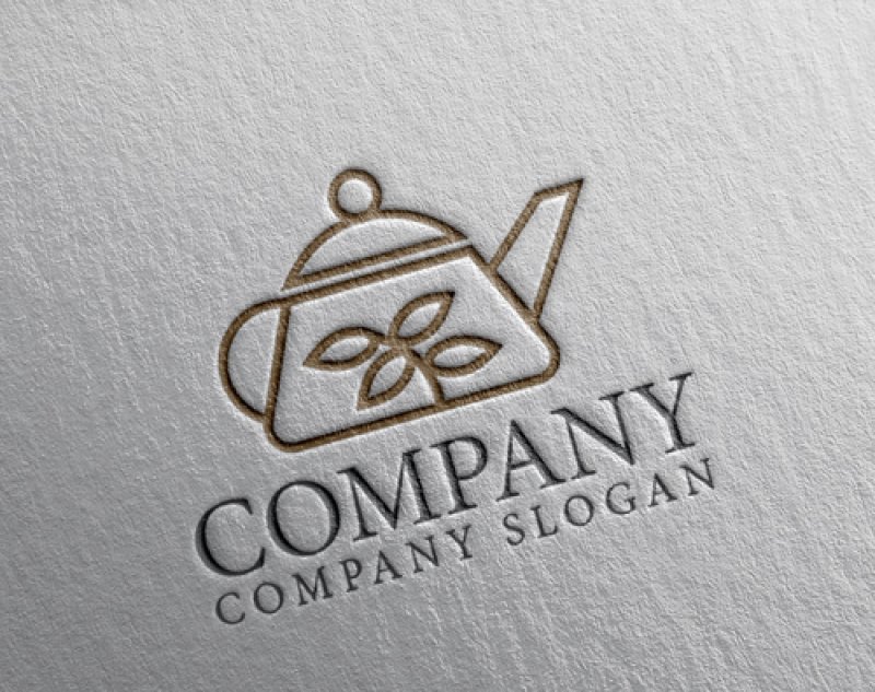 画像2: ティーポット・葉・ロゴ・マークデザイン153 (2)