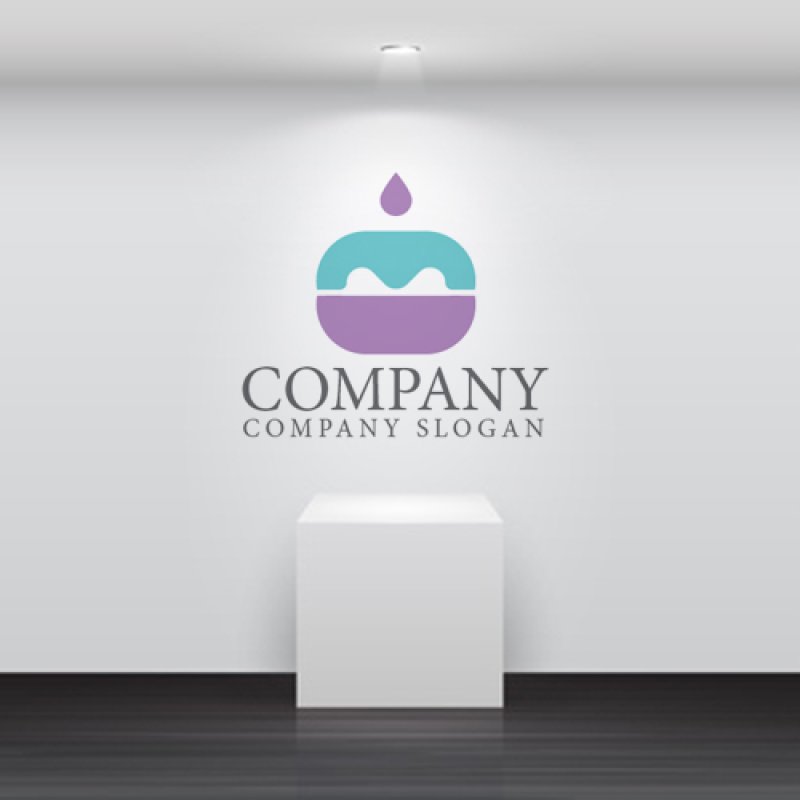 画像5: ケーキ・マカロン・ロウソク・ロゴ・マークデザイン159 (5)