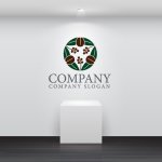 画像5: コーヒー・豆・和風・輪・葉・ロゴ・マークデザイン161 (5)