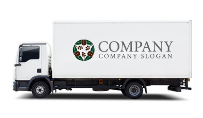 画像8: コーヒー・豆・和風・輪・葉・ロゴ・マークデザイン161 (8)