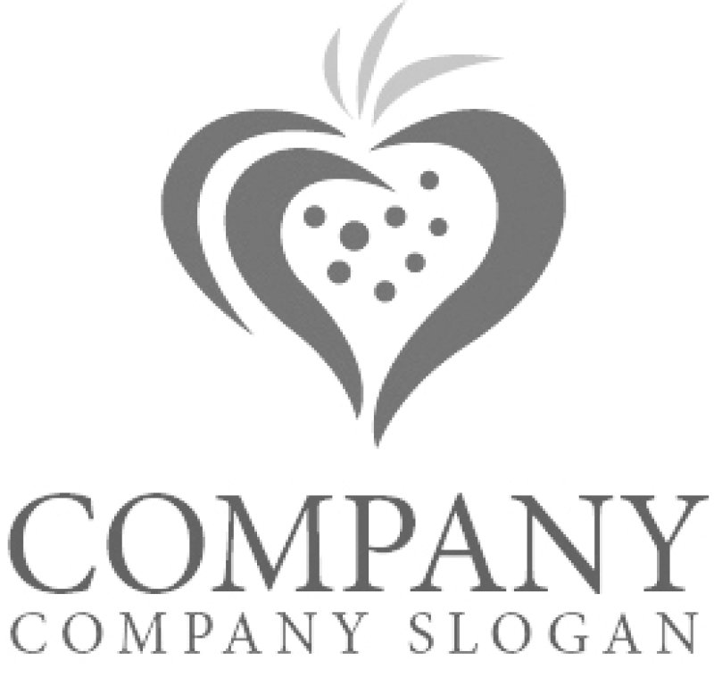 画像6: 果物・いちご・曲線・花・葉・ロゴ・マークデザイン162 (6)