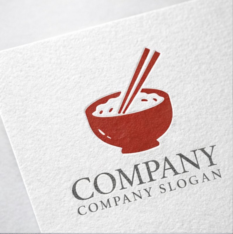 画像2: ごはん・箸・どんぶり・ロゴ・マークデザイン163 (2)