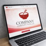 画像4: ごはん・箸・どんぶり・ロゴ・マークデザイン163 (4)