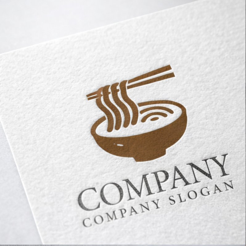 画像2: 麺・うどん・箸・ロゴ・マークデザイン164 (2)