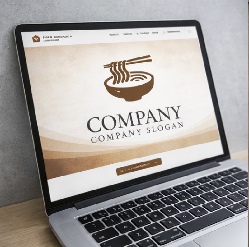 画像4: 麺・うどん・箸・ロゴ・マークデザイン164 (4)